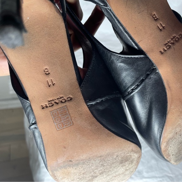 Coach Black and Burgundy Heels - Picture 8 of 8